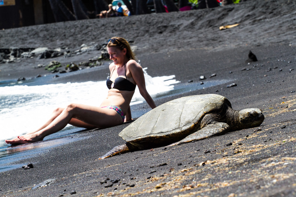 Black sand beach - Triallan - Ironman Hawaii - Allan Hovda-9