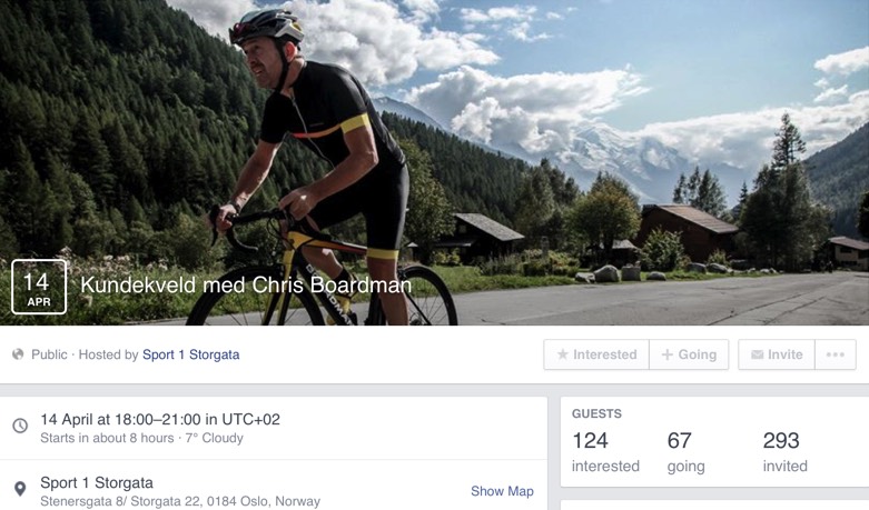 Møt legenden Chris Boardman hos Sport1 Storgata i kveld&nbsp;:)