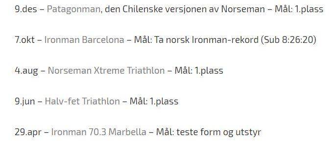 Slagplanen er klar – årets konkurranser er&nbsp;satt